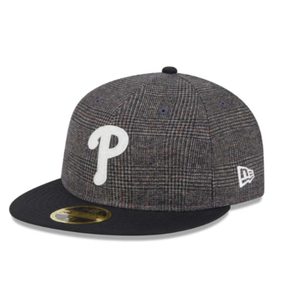 Philadelphia Phillies New Era Plaid Retro Crown Fitted Hat Size 7 3/4  NEW!